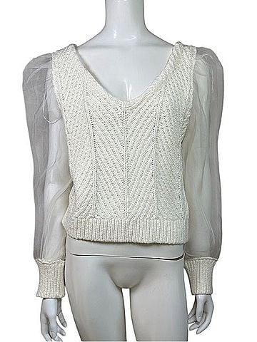Maeve Cable Twofer Sweater Sweater Vest (view 1)