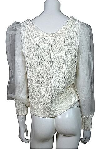 Maeve Cable Twofer Sweater Sweater Vest (view 2)
