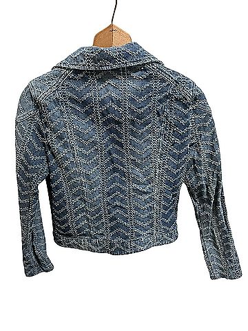Free People Chevron Moto Biker Blazer (view 2)