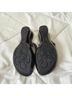 Athena Alexander Black Gold Flip Flops Size 6 1/2 - photo 3