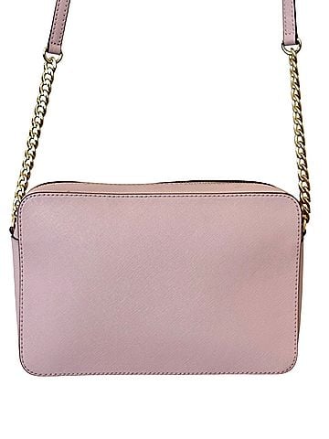 Michael Kors Pink Saffino Jet Set Bag Leather Crossbody Bag (view 2)