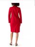 Le Suit Jacquard Red Jumpsuit Size 10 - photo 3