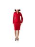 Le Suit Jacquard Red Jumpsuit Size 10 - photo 1