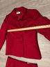 Le Suit Jacquard Red Jumpsuit Size 10 - photo 6