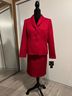 Le Suit Jacquard Red Jumpsuit Size 10 - photo 5