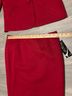 Le Suit Jacquard Red Jumpsuit Size 10 - photo 10