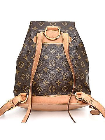 Louis Vuitton Louis Vuitton Montsouris MM Women's Backpack/Daypack M51136 (Discontinued) Monogram Brown (view 2)