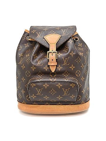 Louis Vuitton Louis Vuitton Montsouris MM Women's Backpack/Daypack M51136 (Discontinued) Monogram Brown (view 1)