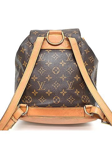 Louis Vuitton Louis Vuitton Montsouris MM Women's Backpack/Daypack M51136 (Discontinued) Monogram Brown (view 2)