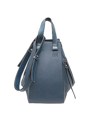 Loewe Loewe Hammock Medium Women's Handbag, Leather, Blue (view 1)