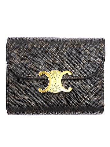 Céline Celine Triomphe Small Flap Wallet, Women's Tri-fold 10D782CQH, Coated Canvas, Tan (Brownish) (view 1)