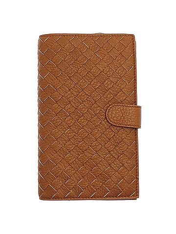 Bottega Veneta Bottega Veneta Intrecciato Leather Long Wallet for Women and Men, Brown Tones (view 1)