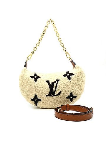 Louis Vuitton Louis Vuitton LV SKI Over the Moon Women's Shoulder Bag M23321 Monogram Giant Shearling Mouton Ivory Brown (view 1)