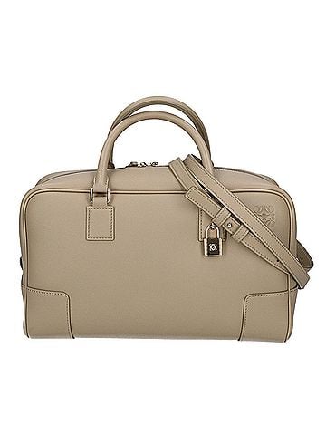 Loewe LOEWE (Loewe) Excellent Condition A039N08X01 Napa Calf Embossed Anagram Amazona 28 2-Way Handbag Clay Green Gold Hardware Women's (view 1)