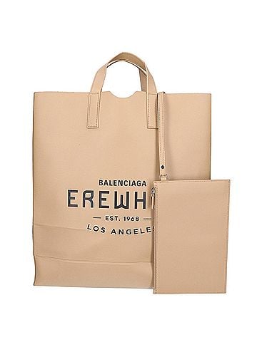 Balenciaga BALENCIAGA Balenciaga 24AW 792842 EREWHON LOS ANGELESN Leather Craft Shopper Tote Bag Beige Women's (view 1)