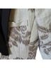 Smythe 71% Linen 29% Cotton 100% Wool 100% Rayon Floral Tan Black Blazer Size 4 - photo 5