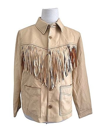 The Great. The Leather Fringe Jacket Jacket (view 1)