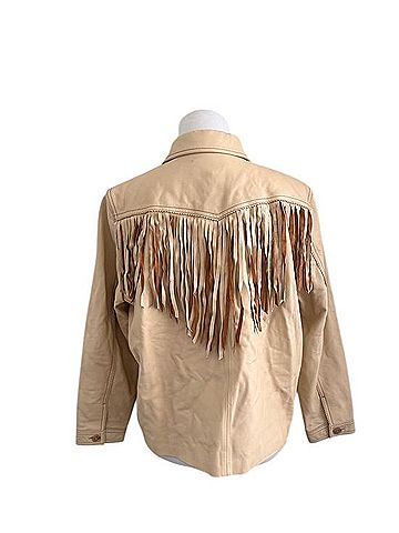 The Great. The Leather Fringe Jacket Jacket (view 2)