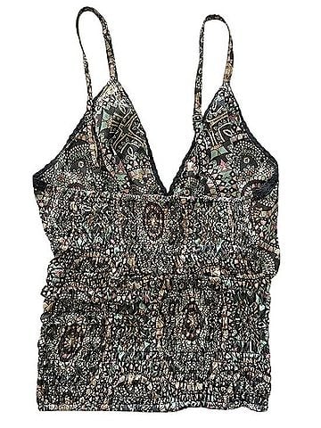 Raga Boho Luxe Metallic Mandala Print Tank Top (view 2)