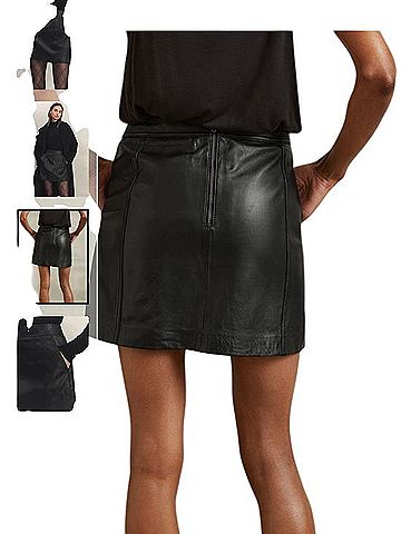 Reiss Edie Leather Skirt (view 2)