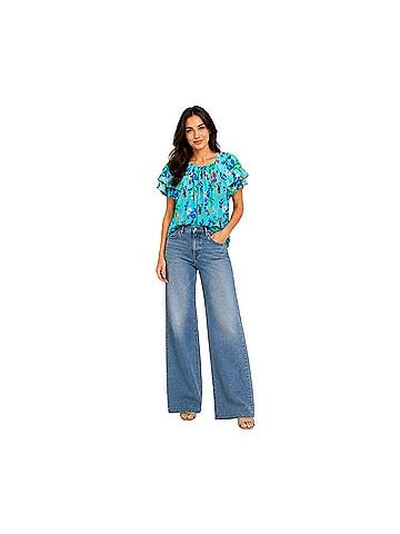 Tanya Taylor Short Sleeve Blouse (view 1)