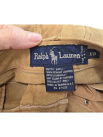 Ralph Lauren Leather Skirt (view 1)