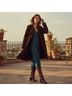 Free People 100% Polyester 100% Rayon Solid Burgundy Brown Jacket Size XS - photo 14