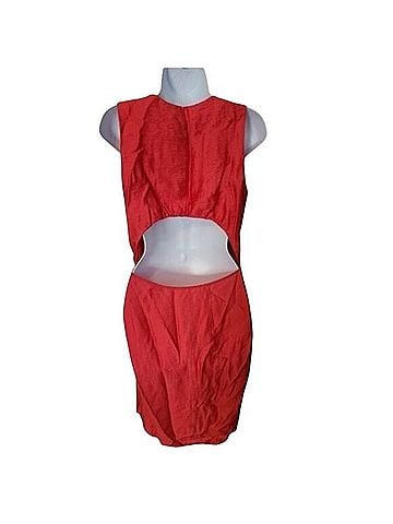 Cynthia Rowley Shantung Sleeveless Dress Cocktail Dress (view 2)