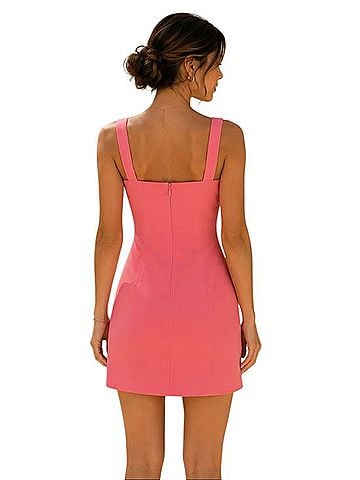 C/MEO Collective Structured Square-Neck Mini Dress Cocktail Dress (view 2)