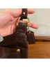 Coach 100% Leather Solid Brown Leather Crossbody Bag One size - photo 3
