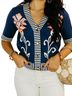 THML Floral Blue Pink Cardigan Size S - photo 5