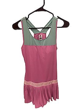 FILA Fila Mint and Pink Pleated Mini Dress Active Dress (view 1)