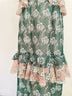 Sugarlips Floral Green Pink Cocktail Dress Size L - photo 5