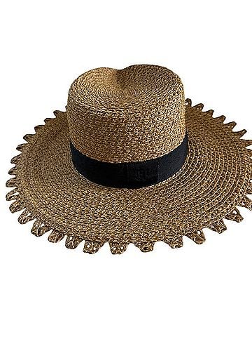 Eric Javits Natural Straw Fedora Hat (view 2)