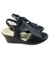 SAS 100% Leather Solid Brown Black Wedges Size 8 1/2 - photo 2