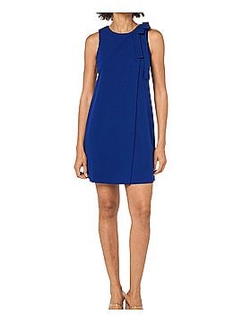 DKNY Shoulder-bow scuba crepe shift dress Cocktail Dress (view 1)