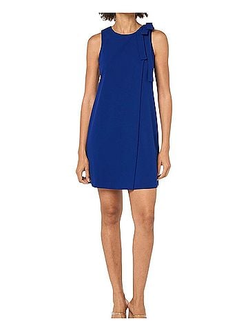 DKNY Shoulder-bow scuba crepe shift dress Cocktail Dress (view 1)