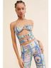 Oceanus Floral Blue Purple Jumpsuit Size L - photo 3