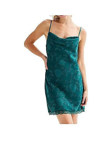 Rewind Junior’s Rewind Sleeveless Burnout Jacquard dress Cocktail Dress (view 1)
