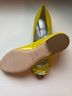 Bettye Muller Yellow White Flats Size EU 38 1/2 - photo 5