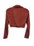 Zara Checkered-gingham Red Orange Yellow Jacket Size S - photo 2
