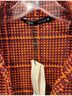 Zara Checkered-gingham Red Orange Yellow Jacket Size S - photo 4