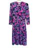 Talbots 100% Polyester Floral Pink Purple Casual Dress Size 14 - photo 1