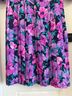 Talbots 100% Polyester Floral Pink Purple Casual Dress Size 14 - photo 4