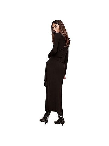 Banana Republic Sculpted Tie-Front Midi Dress Casual Dress (view 2)