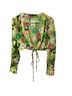 Zara Floral Multi Color Short Sleeve Blouse Size M - photo 1