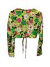 Zara Floral Multi Color Short Sleeve Blouse Size M - photo 2