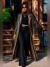 Shinestar Snake Print Black Brown Tan Denim Jacket Size XL - photo 3