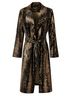 Shinestar Snake Print Black Brown Tan Denim Jacket Size XL - photo 2
