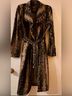 Shinestar Snake Print Black Brown Tan Denim Jacket Size XL - photo 8